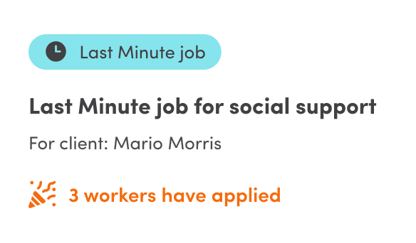 Fill time-sensitive jobs with Mable Last Minute.