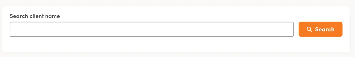 A screenshot of the Mable platform displaying the search bar