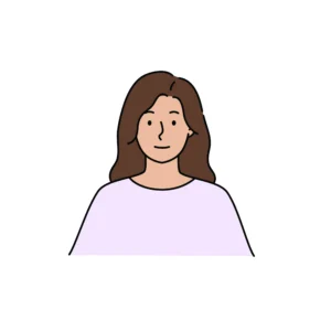Illustration of a woman who is smiling