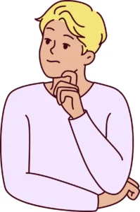 Illustration of a woman looking unsure