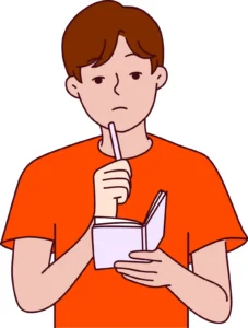 Illustration of a man thinking