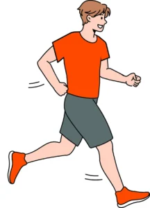Illustration of a man running