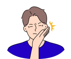 Illustration of a hand slapping a man's face