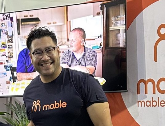 Pete at a Mable event